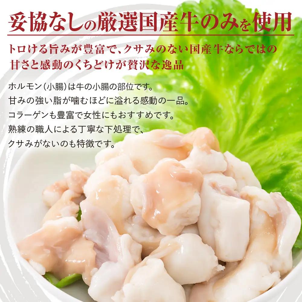 国産 極みのスタミナホルモン 小腸 タレ揉み 500g ： ホルモン 国産ホルモン
