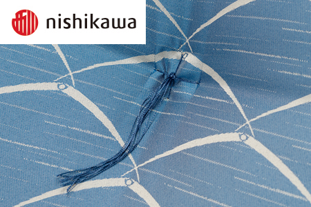 西川の座布団 露芝 銘仙版 ≪青≫ 座布団 クッション