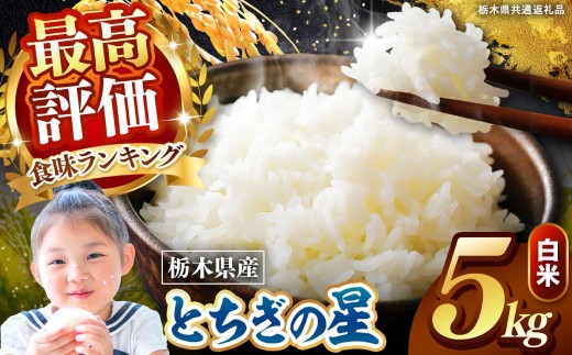 栃木県産 とちぎの星 白米 5kg 2026年  新米 | 栃木県 矢板市