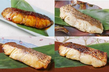 近大生まれマダイ 焼味4種食べ比べセット 計12食入 | 塩焼き 照焼き 西京焼き 柚庵焼き 各3食入り おかず お惣菜 西京漬け 近畿大学 焼き魚 送料無料【akd010A】