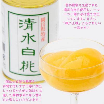 ふるさと納税 岡山市 清水白桃缶詰　2缶セット |  | 01