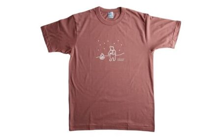 「知床トコさん」×久米繊維　コットンTシャツ　星柄　Mサイズ　半袖【配送不可地域：離島・沖縄県】【1629385】