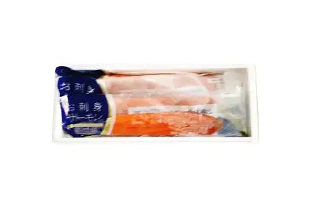 お刺身トラウトサーモン2～5本(計1kg)＆塩銀鮭切り身1切(約70g)×12P B-09094