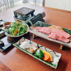 肉匠一鉄 【記念日】 名産飛騨牛 溶岩石焼ランチコース　お一人様 お食事券【予約制】