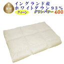 【ふるさと納税】【イングランド産ホワイトダウン93%】羽毛肌布団 220×210cm クィーン【ダウンパワー400】 羽毛 ダウン 羽毛ふとん 羽毛布団 ホワイトダウン 93％ 肌布団 夏用 綿100% 立体キルト