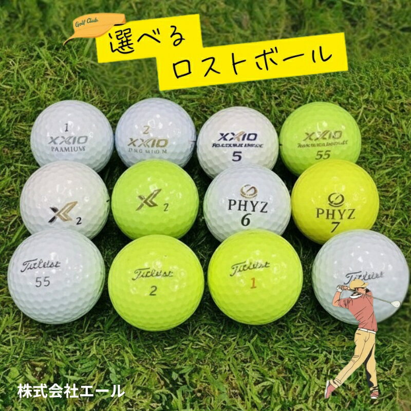 【ふるさと納税】【ご注文から3ケ月以内の発送となります】最高級・高品質ロストボール　6個×2　ブランドお選びください　ゴルフ ゴルフボール ボール洗浄選別済み 練習用カラーボール カラフル