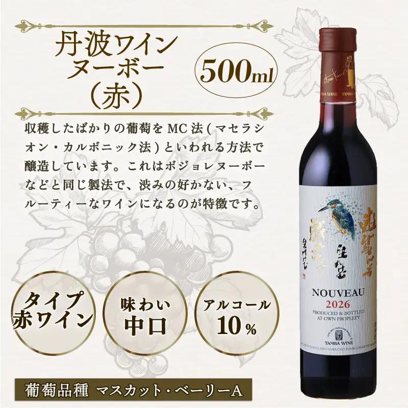 【先行予約】 【丹波ワイン】ヌーボー 飲み比べセット 4本セット