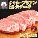 【ふるさと納税】牛肉 にいがた和牛 ヒレ 750g ( 150g × 5枚 ) A4・5 シャトーブリアン ヒレステーキ | 肉 お肉 にく 食品 南魚沼産 人気 おすすめ 送料無料 ギフト