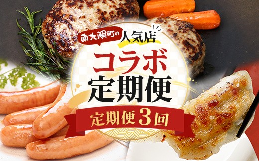 ≪定期便3回≫南大隅町 大人気店の自慢の味 コラボ定期便 NI-9｜鹿児島県 南大隅町 なんたん市場 