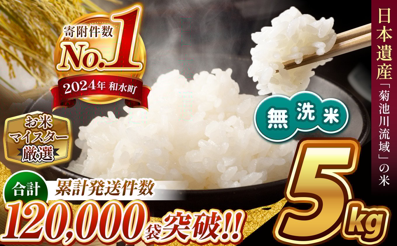 
            【新米 令和7年産】熊本県産 ほたるの灯り 無洗米 5kg | 小分け 5kg × 1袋  熊本県産 こめ 米 無洗米 ごはん 銘柄米 ブレンド米 複数原料米 人気 日本遺産 菊池川流域 こめ作り ごはん ふるさと納税 返礼品
          