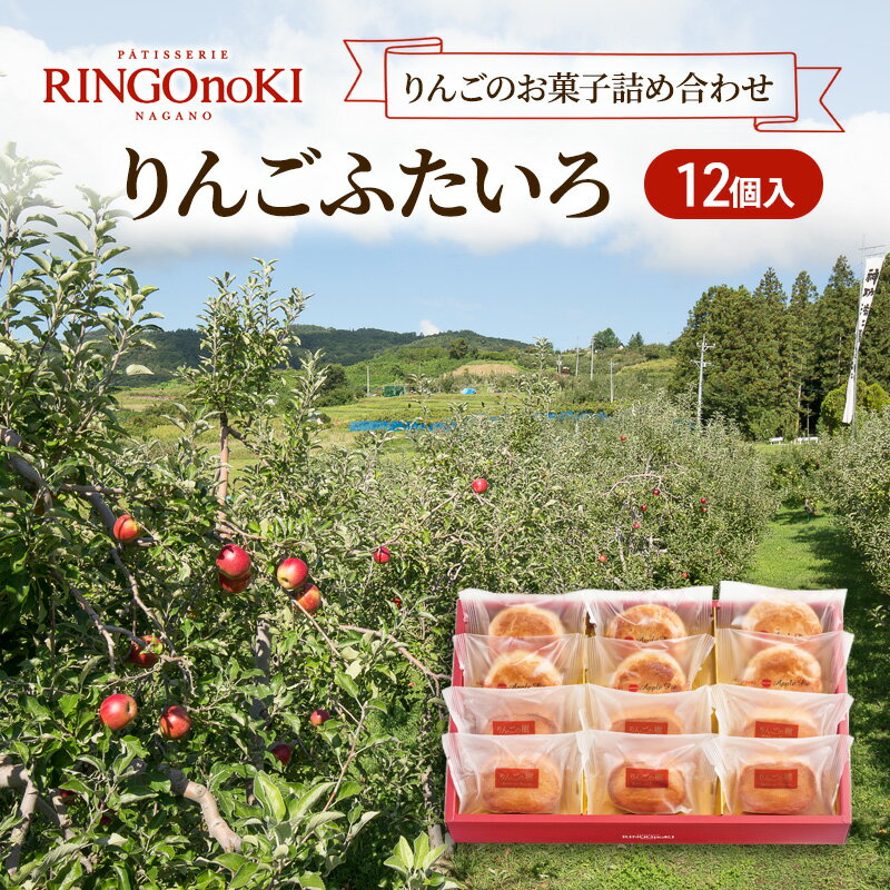 【ふるさと納税】りんごふたいろ 12個入（りんごのお菓子詰め合わせ） スイーツ アップルパイ 焼菓子 おやつ ティータイム