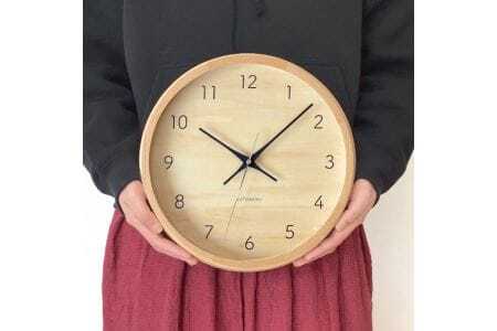 KATOMOKU Muku clock km-83　木製掛け時計