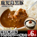 【ふるさと納税】とんこつベースの霧島神話豚カレー+豚みそセット！カレー レトルトカレー ポークカレー レトルト食品 レトルト 鹿児島黒豚 熟成カレー 惣菜 豚みそ おかず 小分け 常温保存 温めるだけ 【富士食品】