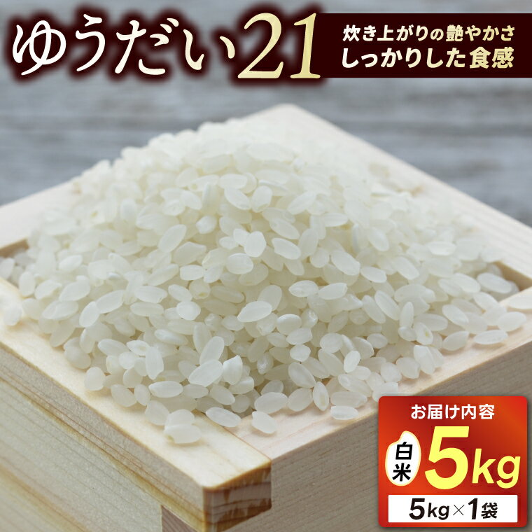 【ふるさと納税】★新米 令和8年★ 米 5kg 白米 「ゆうだい21」 ＼先行予約 選べる 配送月／ 山崎観光農園 栃木県 益子町 ふるさと納税 お米 ゆうだい21 白米 精米 5キロ 高評価 令和8年産 先行予約 10月/11月/12月 (AU006)