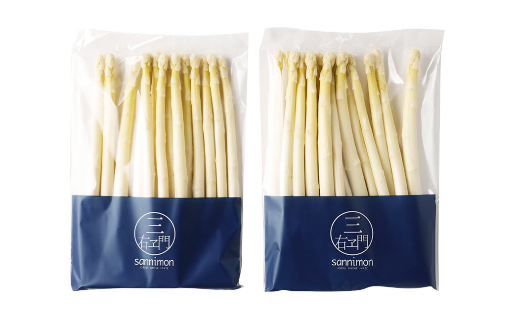 まるで果実!? ホワイトアスパラガス MIX（3L～L/500g×2袋）