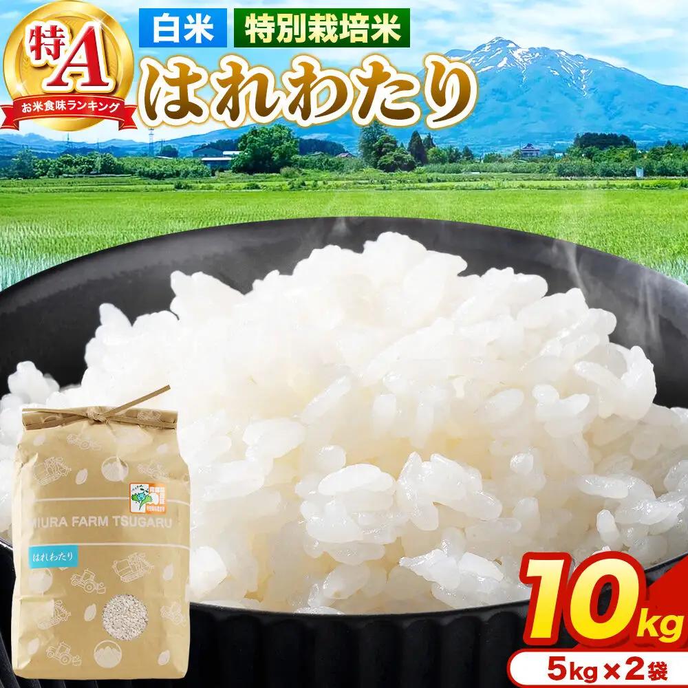 米【特別栽培米】はれわたり 白米 10kg（5kg×2袋）令和7年産 特A 青森県弘前市産