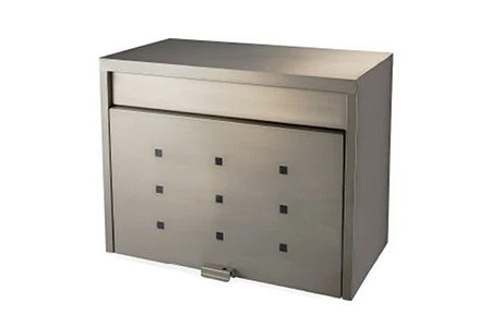 [グリーンライフ] スチール郵便ポスト（郵便受け） チタングレー【035P002】