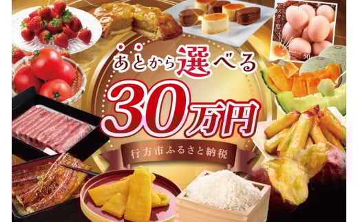 ★あとから選べる★茨城県行方市ふるさとギフト 寄附額：30万円分｜あとから選べる 後から選べる 選べる ギフト 肉 お肉 米 お米 コシヒカリ ミルキークイーン さつまいも サツマイモ 芋 お芋 うなぎ 干し芋 紅はるか スイーツ カタログ 30万円 茨城県 行方市 人気(CU-337)