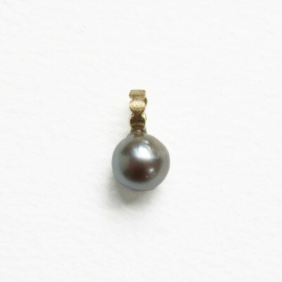 【ふるさと納税】kerama pearl × marumaru charm top / K18 T-27【配送不可地域：沖縄県】【1638804】