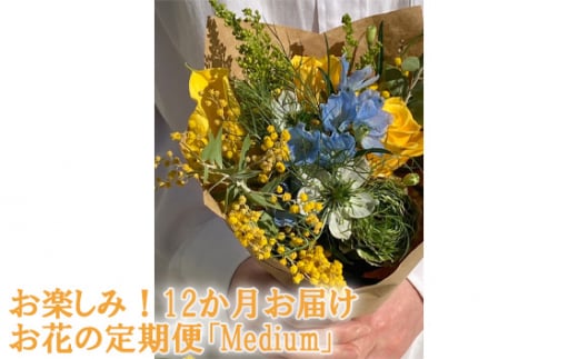 
No.112 お楽しみ！12か月お届け　お花の定期便「Medium」 ／ お花 お任せ 新鮮 東京都
