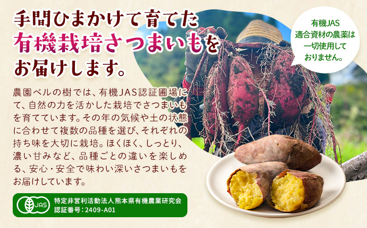有機JAS認定 オーガニック さつまいも 5kg 農園ベルの樹《12月上旬-3月下旬頃出荷》熊本県 南阿蘇村 さつまいも オーガニック 有機栽培 薩摩芋---sms_blkost_ak123_r7_1