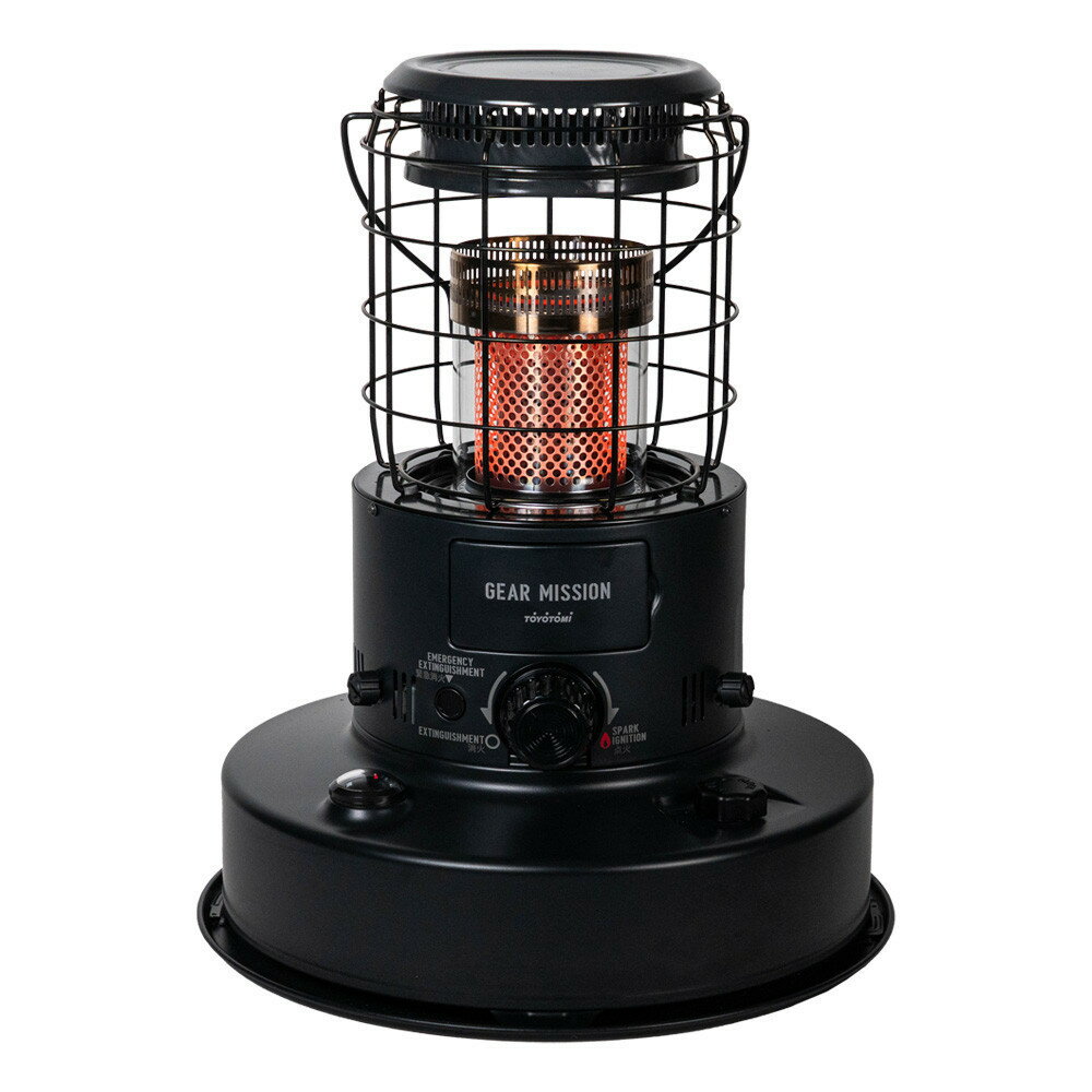 【ふるさと納税】【GEAR MISSION】【トヨトミ】対流形石油ストーブ「RR-GER25(ブラック)」7～9畳