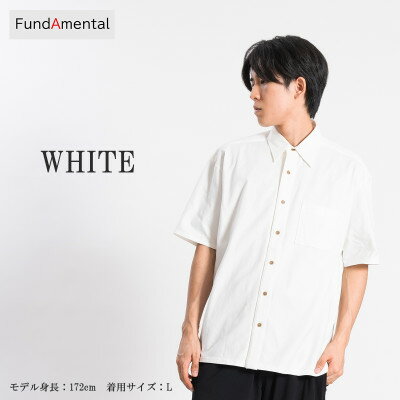 【ふるさと納税】ボックスシルエットシャツ 　ホワイト　M　FL24SS-002【1613978】