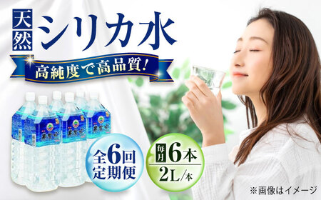 【全6回定期便】飲料 水 ミネラルウォーター 巌聖水6500 2L×6本入り 広島県福山市/小林商事 ミネラルウォーター ペットボトル 2l 2リットル 保存用 備蓄 防災[BAEA020]