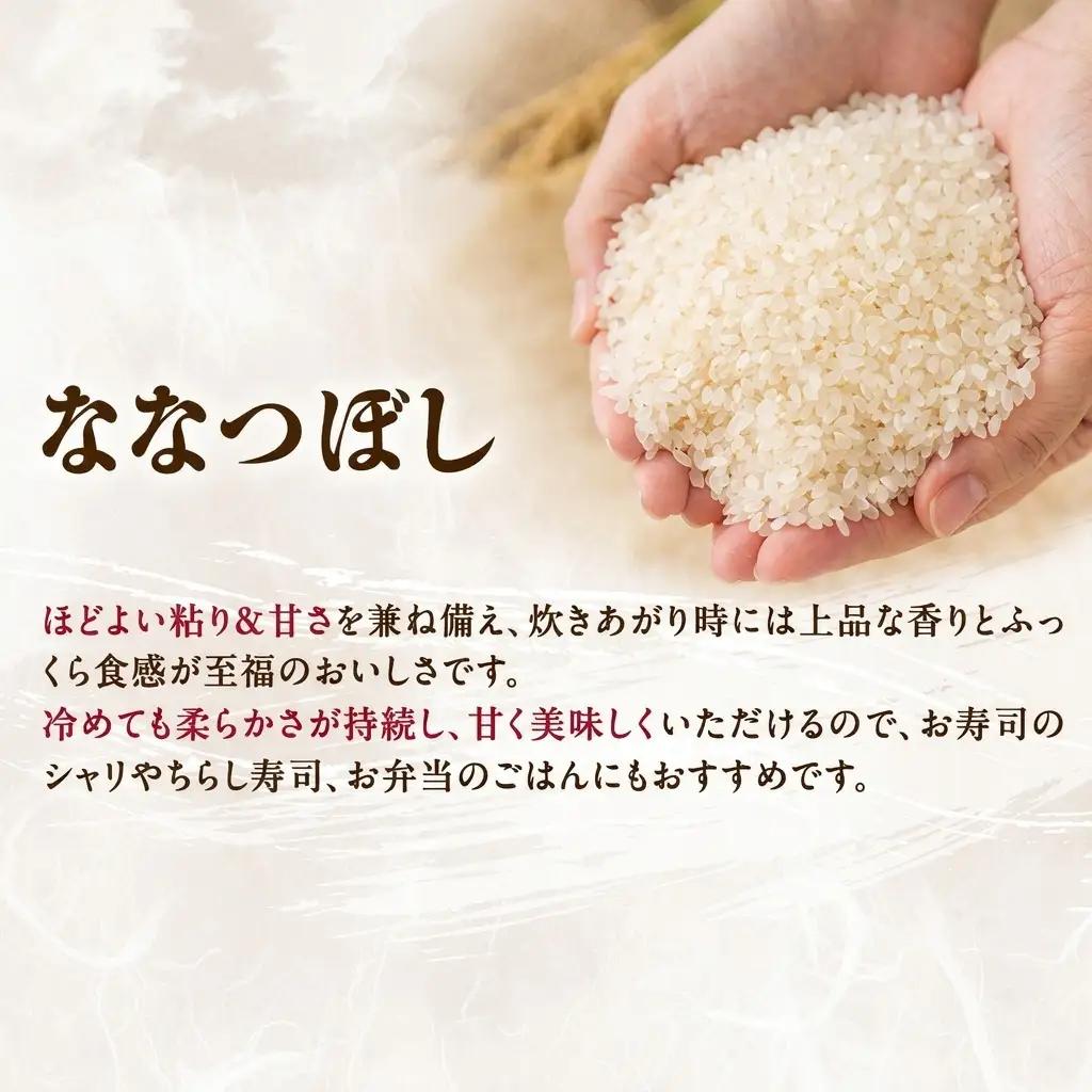 ななつぼし 北海道産 喜 精米 ななつぼし【6kg】【定期便6ヵ月】