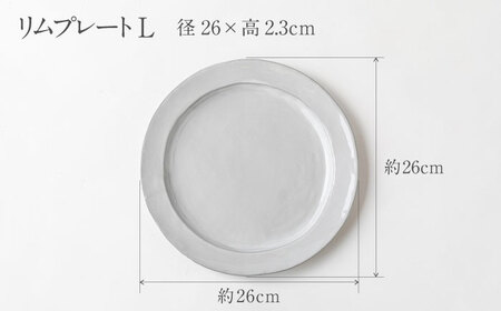 【美濃焼】DesPres-デプレ- リムプレートL/M WHITE 2枚セット｜食器 食器セット お皿 皿 ワンプレート ランチプレート 美濃焼 セット ケーキ ソーサー 中皿 さら おしゃれ キッチ