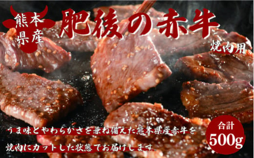 
【ふるさと納税】定期便3回 肥後の赤牛 焼肉用 500g 送料無料 くまもと あかうし 牛 肉 赤牛 牛肉 熊本 美里町 031-013
