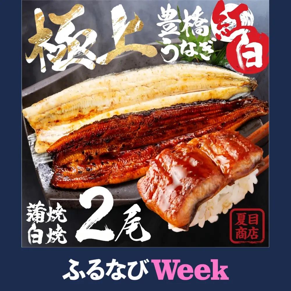 【ふるなびWEEK対象】豊橋うなぎ 紅白2尾 国産 うなぎ