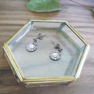 ふるさと納税 伊勢市 真珠ピアス・シェル(淡水本真珠・ボタン) 1997 |  | 03