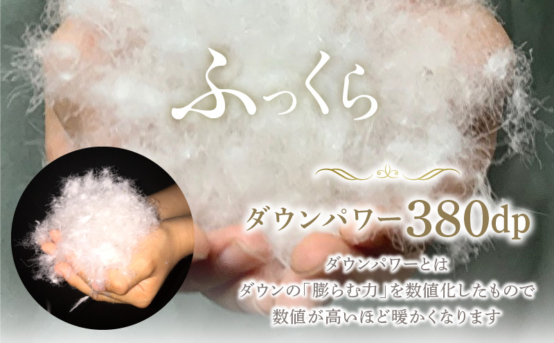 羽毛布団 1枚 ポーランド産グース贅沢仕様 クイーン 210cm×210cm アイボリー／バスタオル 2枚【国産 羽毛 ふとん 寝具 掛け布団 羽毛ふとん】 099H3102