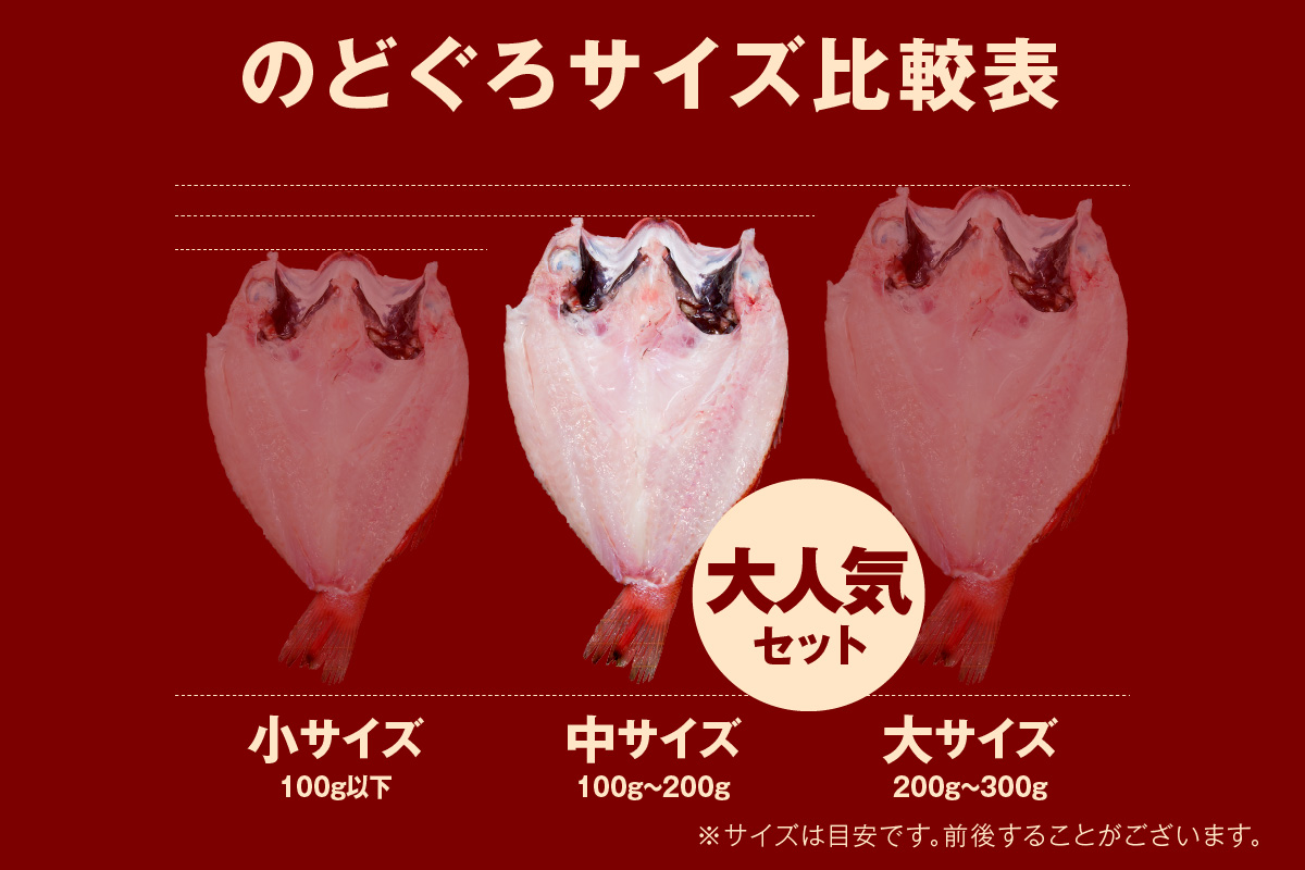 シーライフ のどぐろ一夜干し3～4枚で計350g 「大人気セット」産地直送 アカムツ 干物 一夜干し 手頃 小分け 個包装 ギフト 贈り物【005_2063】