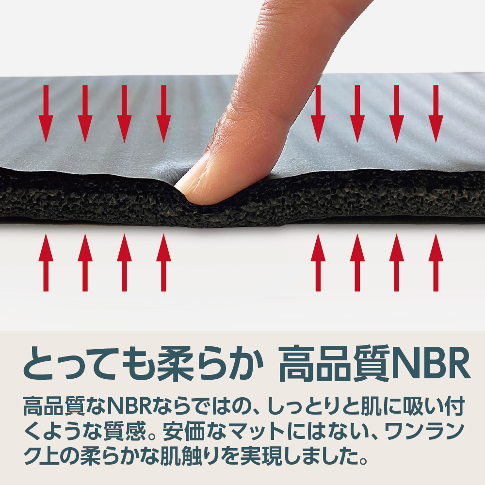 ストレッチマット 厚手 10mm 【グレー】 ヨガマット ストレッチマット 極厚 クッションマット ヨガ エクササイズ