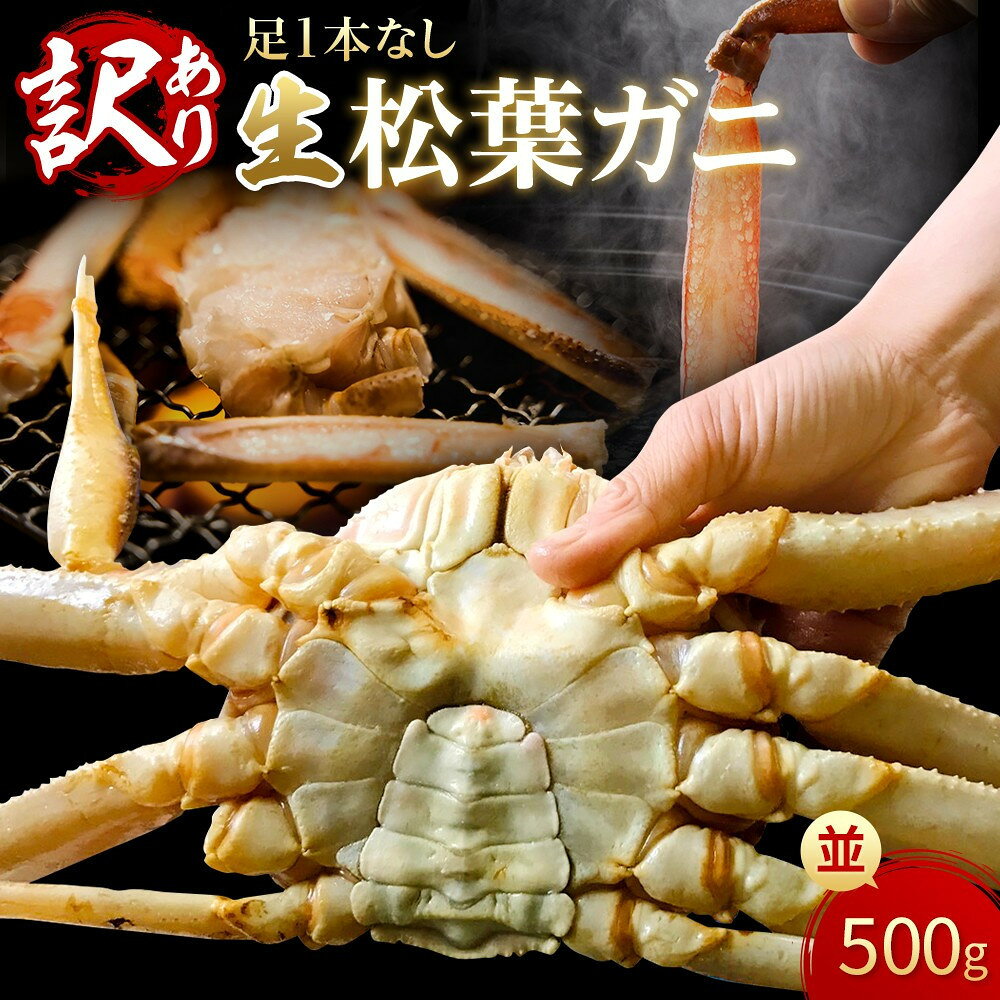 【ふるさと納税】【容量が選べる】【魚倉】足1本なし生松葉ガニ 並500g～特特大1,100g 訳あり | 国産 訳あり ズワイガニ 松葉ガニ カニ 蟹 かに 生 期間限定 送料無料 鳥取県 三朝町