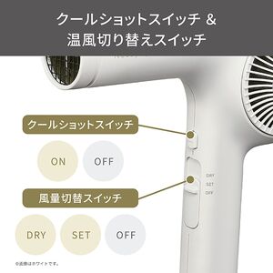 プロフェッショナル プロテクト イオン ヘアー ドライヤー ホワイトアッシュ（NIB400A-W）