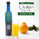 【ふるさと納税】環境マイスターの果汁100％しらぬいジュース 500ml×6本セット 合計3L ジュース しらぬい 不知火 ミカンジュース 飲み物 ドリンク ミカン オレンジ 蜜柑 無肥料 栽培期間中農薬を減らして栽培 食品添加物無添加 国産 九州産 熊本県水俣市産 送料無料