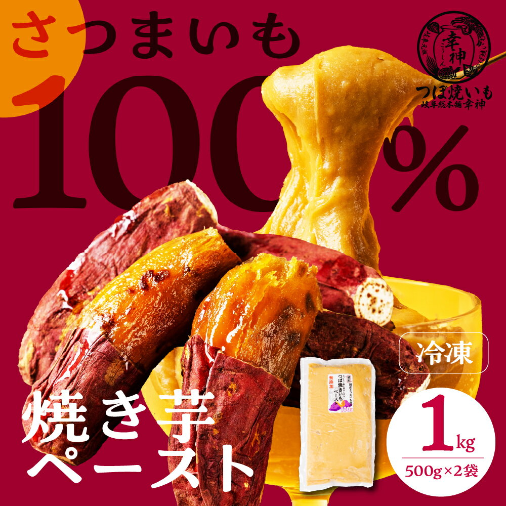 【ふるさと納税】焼きいも ペースト 1kg 1キロ 10000円 1万円 500g × 2パック 個包装 お菓子作り 高級焼いも 冷凍 冷やし焼いも 壺焼き 壷焼き 芋 焼き芋 焼芋 焼いも さつまいも サツマイモ 薩摩芋 スイーツ 紅はるか 安納芋 など つぼ焼いも岐阜総本舗 幸神 岐阜県 大垣市