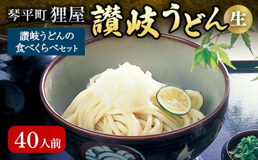 讃岐うどんの食べくらべセット40人前 本場 さぬきうどん 生 うどん 麺 生麺 食べ比べ 釜玉うどん ぶっかけうどん 釜揚げ うどんつゆ つゆ かけつゆ めんつゆ 生しょうゆ F5J-199