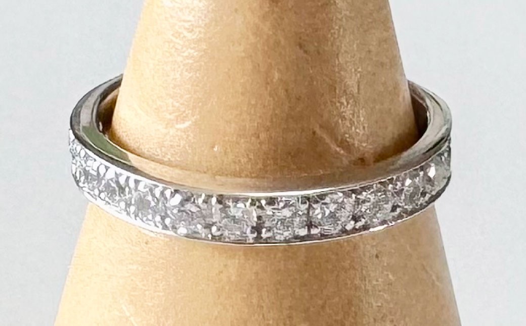 プラチナダイヤモンドリング ハーフエタニティーリング 0.50カラット 【AK-5718/0010】