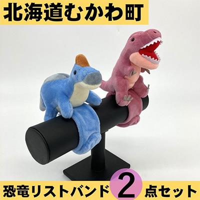 ふるさと納税 むかわ町 恐竜リストバンド2点セット(3)