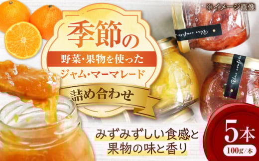 季節のジャム・マーマレード 100g×5本セット 甘い フルーツ 手作り レシピ 果物 くだもの フルーツ 果実 朝食  ギフト プレゼント 贈答 保存食 人気 定番 おすすめ 健康 食品 お取り寄せ 国産 高級 おいしい あまい 詰め合わせ パン ヨーグルト お菓子 おかし 瓶 柑橘 おやつ 手作り スイーツ 三次市/広島三次ワイナリー [APAZ047]