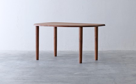 ダイニングテーブル 木製テーブル W130×D87×H71cm ウォールナット 秋山木工株式会社