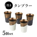 【ふるさと納税】【美濃焼】煌き タンブラー 5個 セット【株式会社サンエー】食器 酒器 コップ [MDP059]