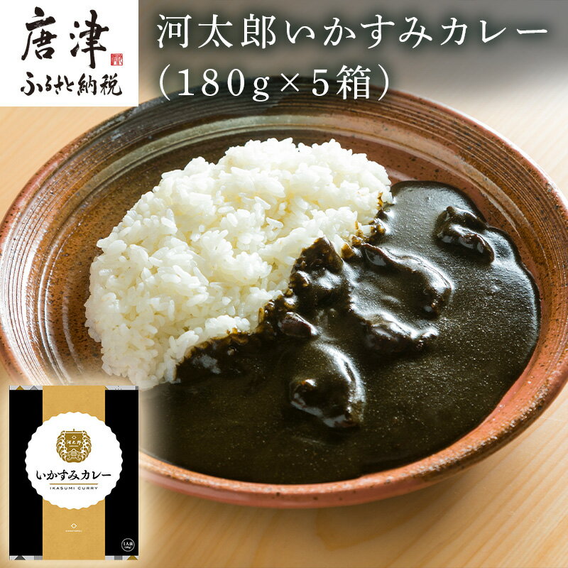【ふるさと納税】河太郎いかすみカレー 180g5箱 レトルト カレー 惣菜 お手軽 加工食品 温めるだけ 簡単