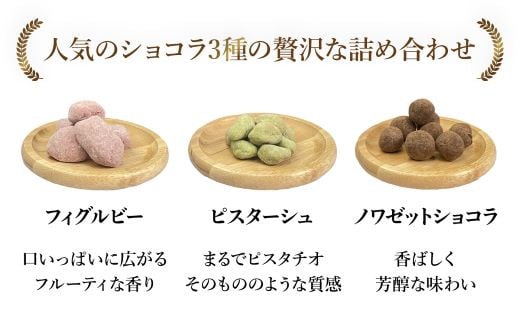 洋菓子マウンテン　ショコラアソート（3種類/フィグルビー・ピスターシュ・ノワゼットショコラ） / スイーツ 洋菓子 チョコレート ショコラ ショコラティエ 人気のショコラ 贅沢 3種 セット 詰合せ 