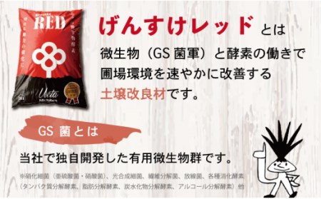 土壌 改良剤 Gensuke RED 20L×2袋 セット ふかふかな土に 再生 家庭菜園 園芸 畑 農作業 高知県 須崎市