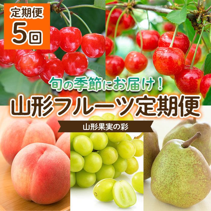 【定期便5回】山形果実の彩 【令和6年産先行予約】FU22-042